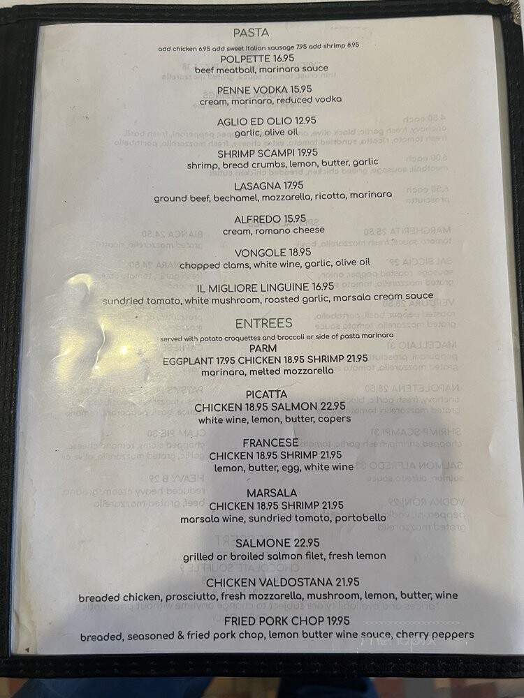 Patsy's Pizzeria - New York, NY menu_pic