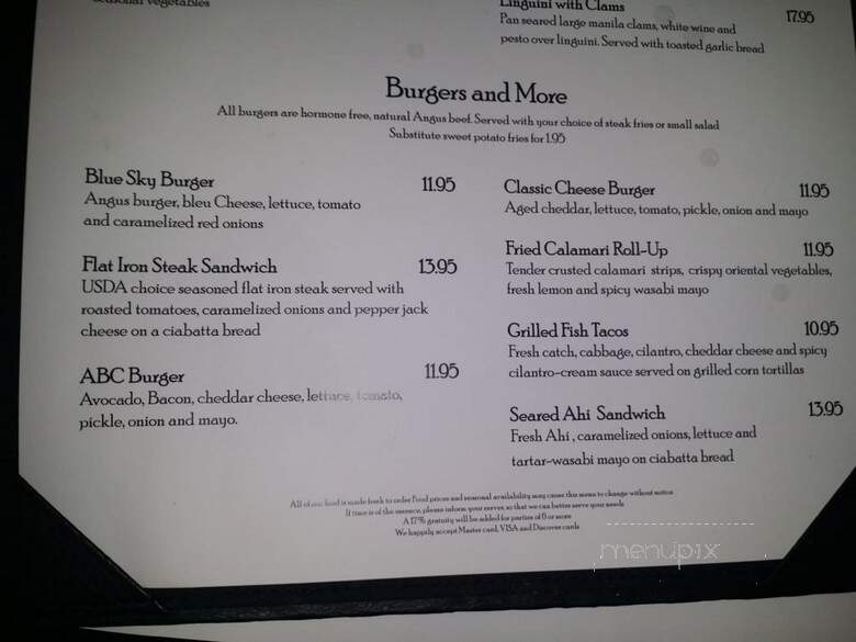 Beach Grass Cafe - Poway, CA menu_pic