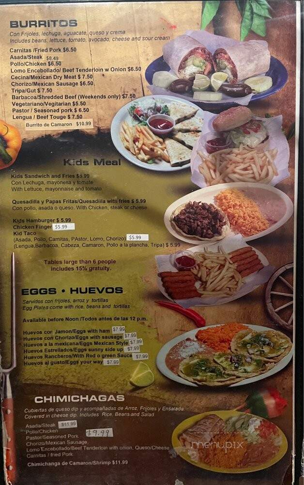 Carniceria Guanajuato - Indianapolis, IN menu_pic