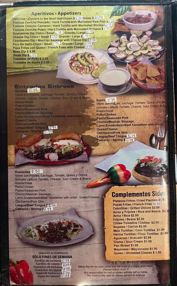 Carniceria Guanajuato - Indianapolis, IN menu_pic