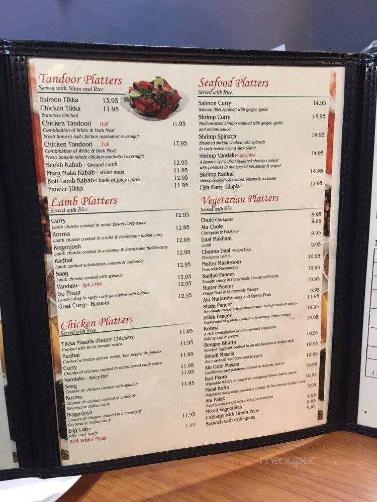 Kohinoor Dhaba - Arlington, VA menu_pic