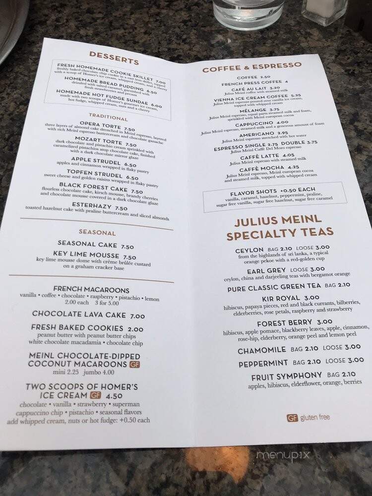 Jolane's Cafe and Wine Bar - Glenview, IL menu_pic