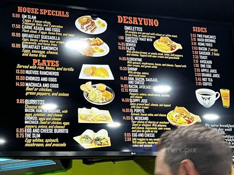 Great Mex - Costa Mesa, CA menu_pic