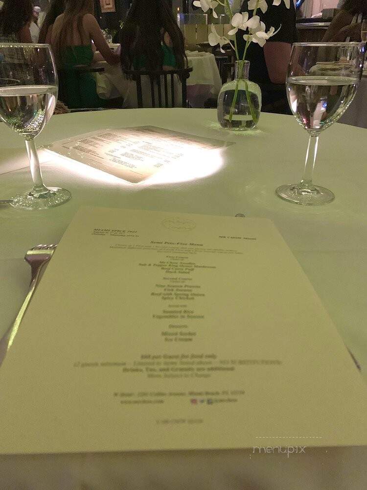 Mr Chow - Miami Beach, FL menu_pic