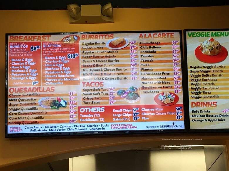 Burrito Factory - Sunnyvale, CA menu_pic