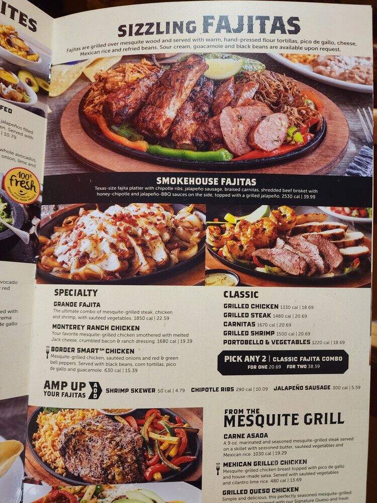 On the Border - Willow Bens - Plano, TX menu_pic