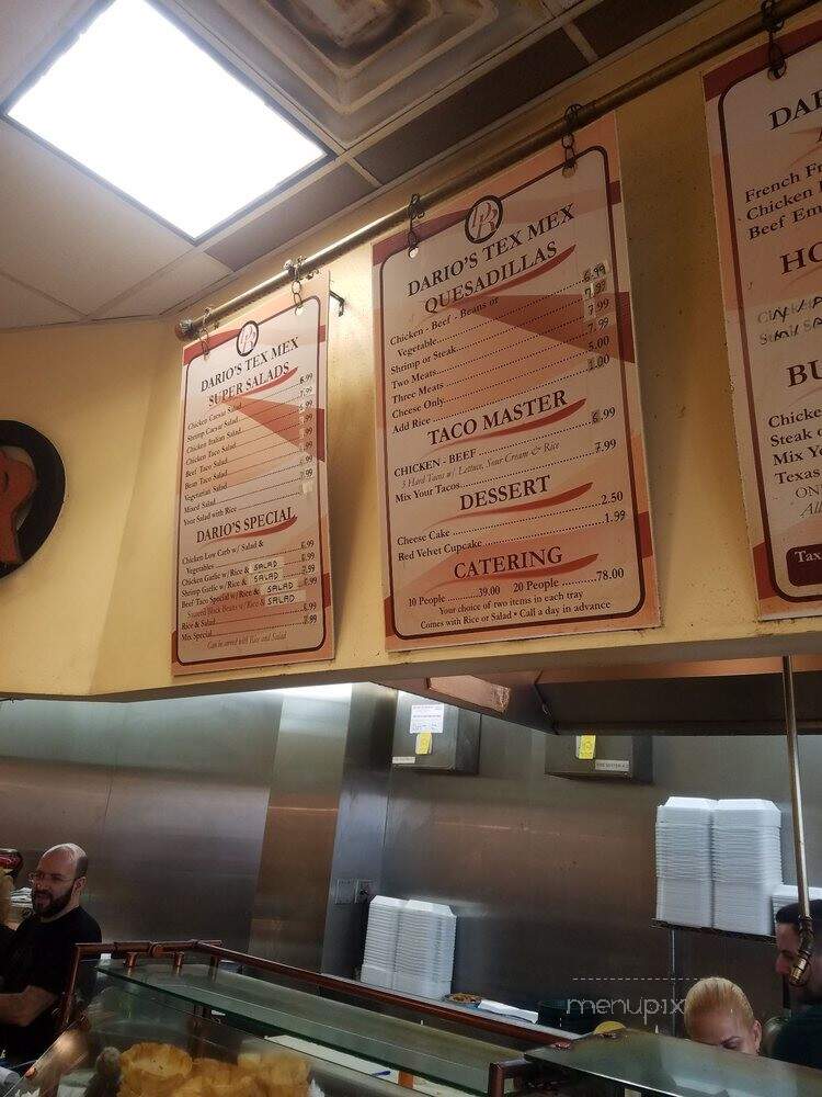 Dario's Restaurant - Newark, NJ menu_pic