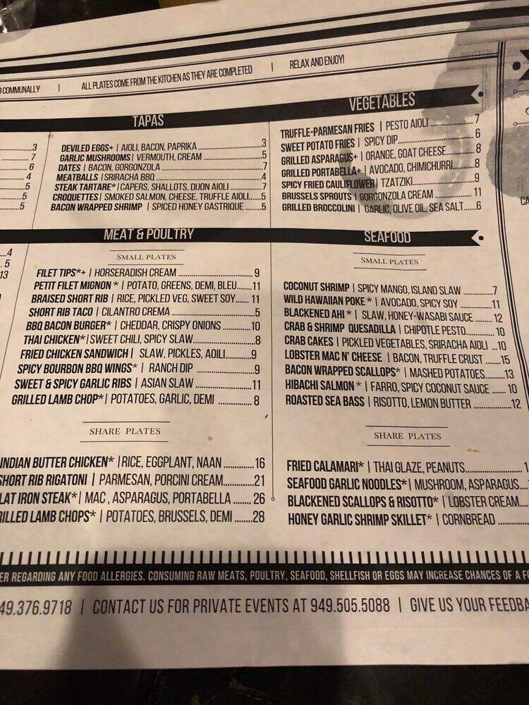 k'ya Bistro - Laguna Beach, CA menu_pic