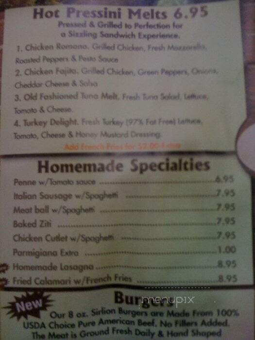 Piazza Pizza and Grill - New York, NY menu_pic