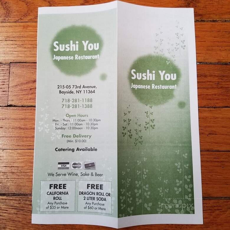 Sushi You Japanese Restaurant - Oakland Gardens, NY