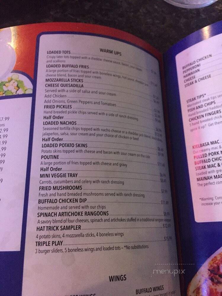 Hero's Family Sports Grill - Bangor, ME menu_pic