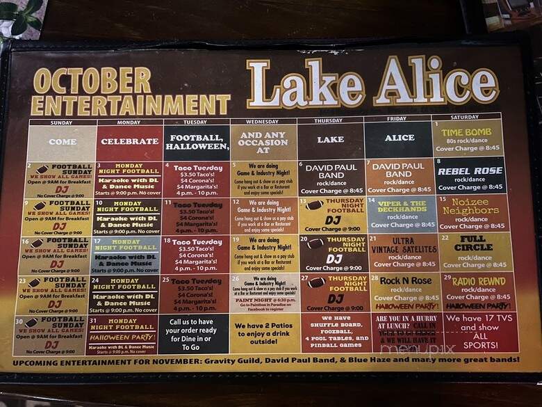 Lake Alice Trading Co - Riverside, CA menu_pic