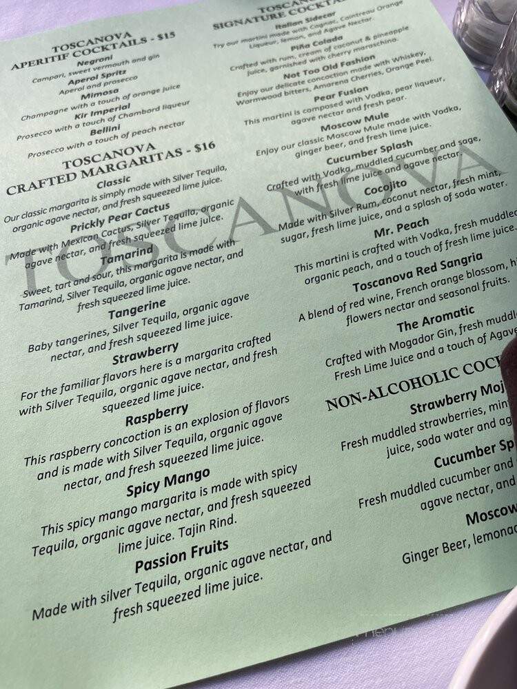 Toacanova - Los Angeles, CA menu_pic
