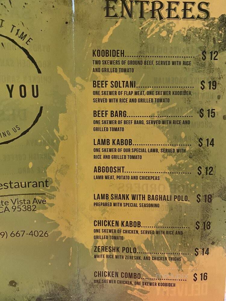 Patogh - Turlock, CA menu_pic