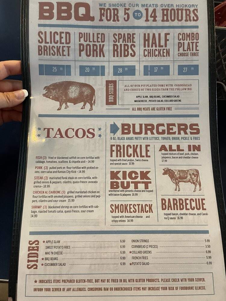 Smokestack Urban Barbecue - Worcester, MA menu_pic