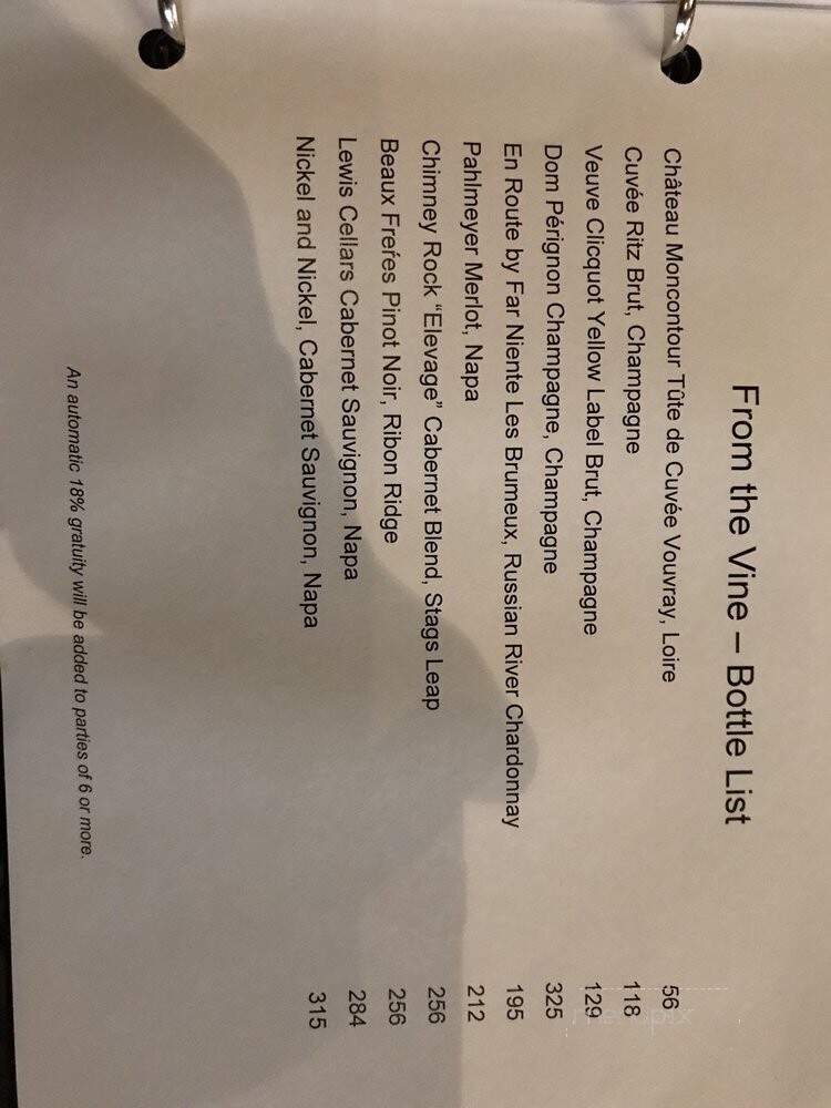 BLT Steak - Charlotte, NC menu_pic