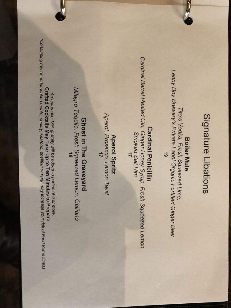 BLT Steak - Charlotte, NC menu_pic