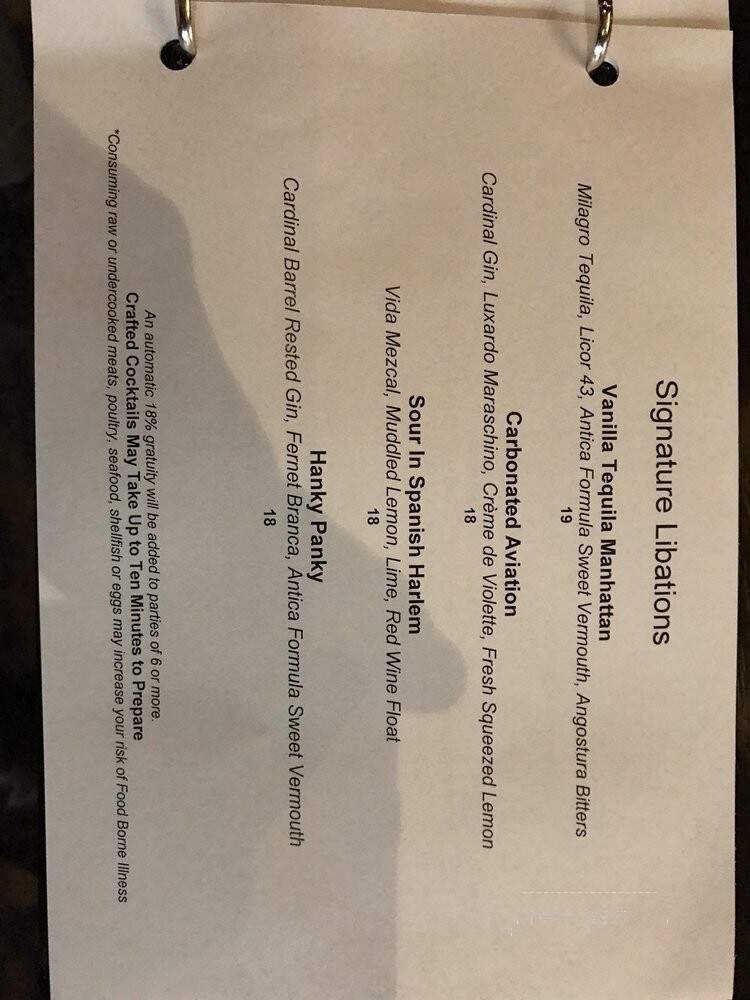 BLT Steak - Charlotte, NC menu_pic