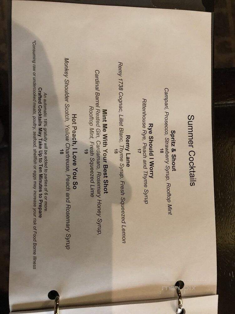 BLT Steak - Charlotte, NC menu_pic