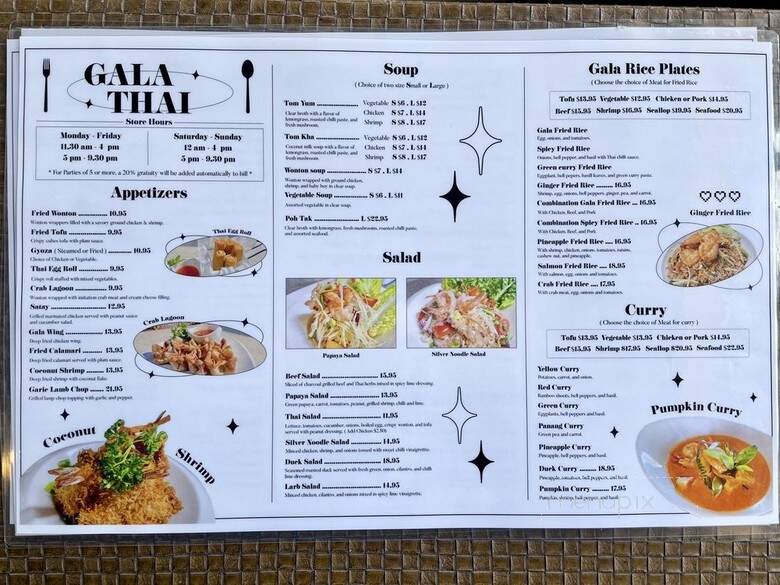 Galae Thai - Los Angeles, CA menu_pic