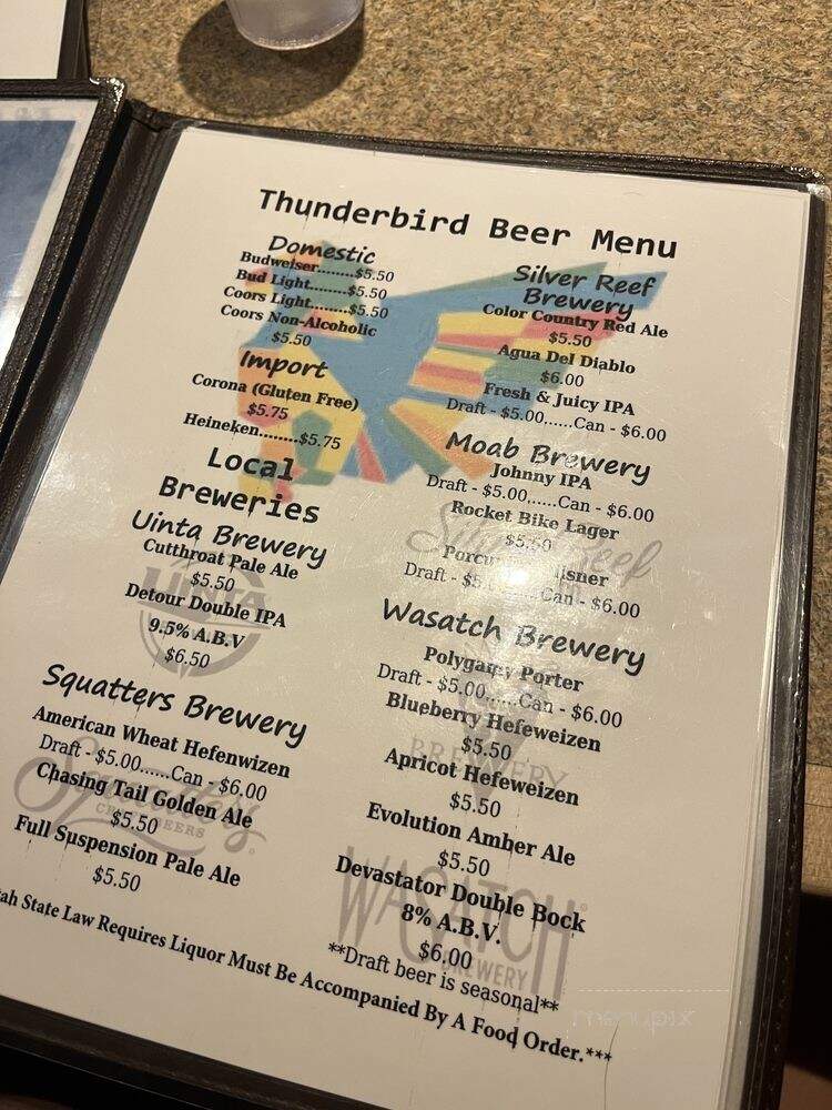 Thunderbird Restaurant - Mount Carmel, UT