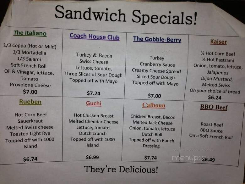 Coach House Wine & Spirits - Cupertino, CA menu_pic