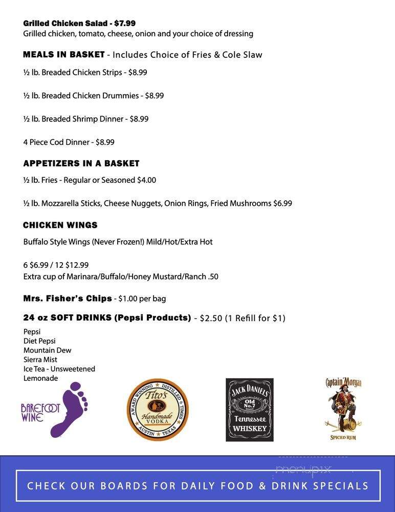 Latham Tap - Rockford, IL menu_pic