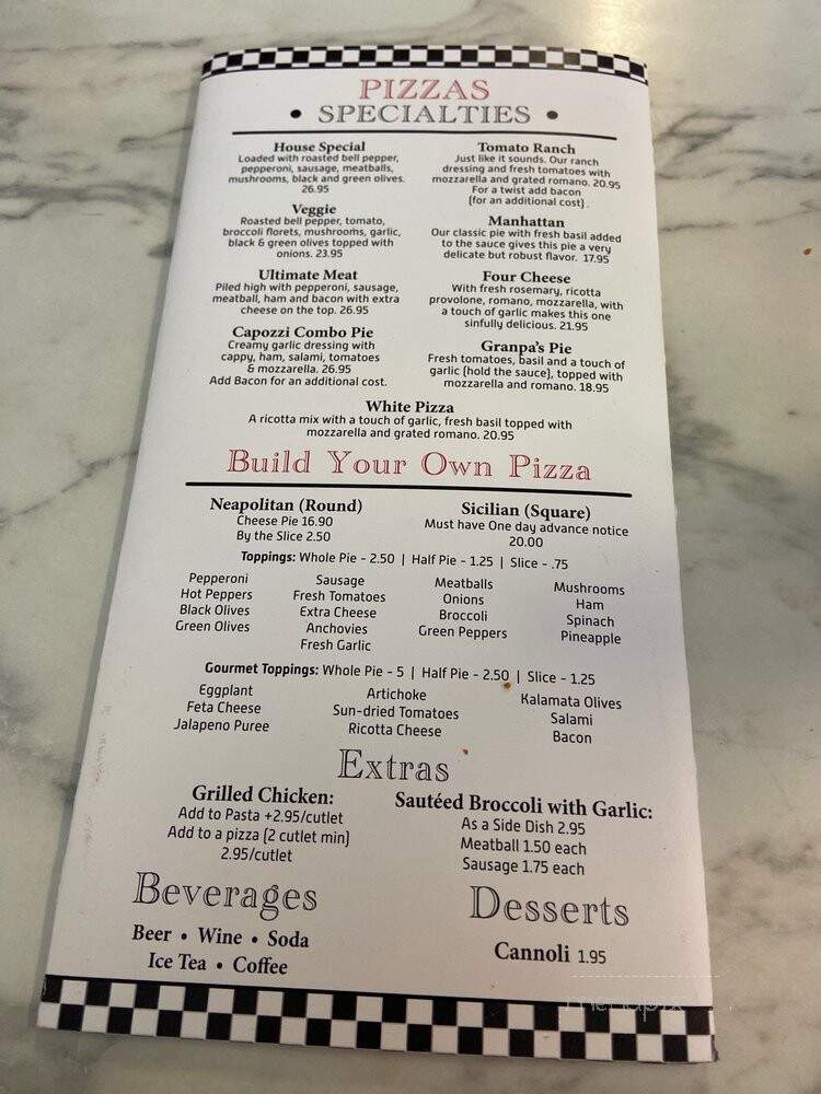 Capozzi's Pizza and Pasta - Marietta, GA