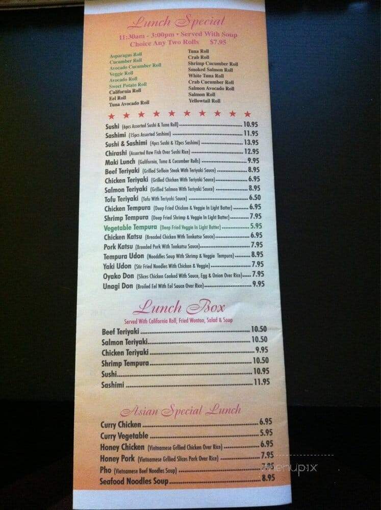 Yummy Sushi - Ewing, NJ menu_pic