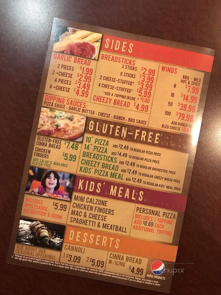 B. Antonio's Pizza - Fort Wayne, IN menu_pic