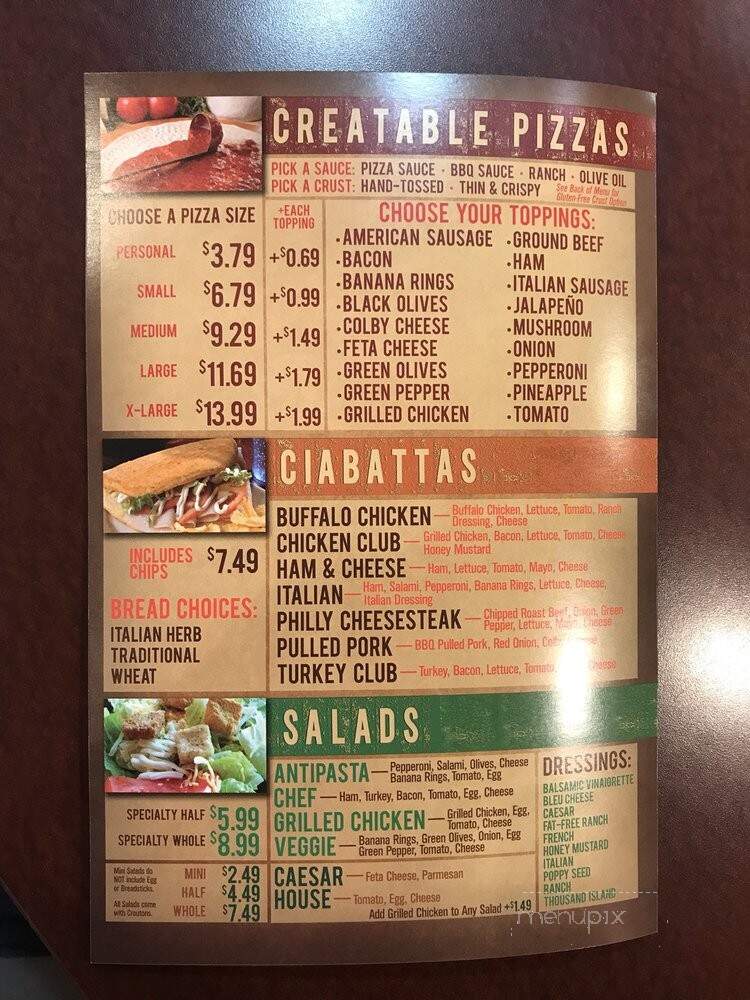 B. Antonio's Pizza - Fort Wayne, IN menu_pic
