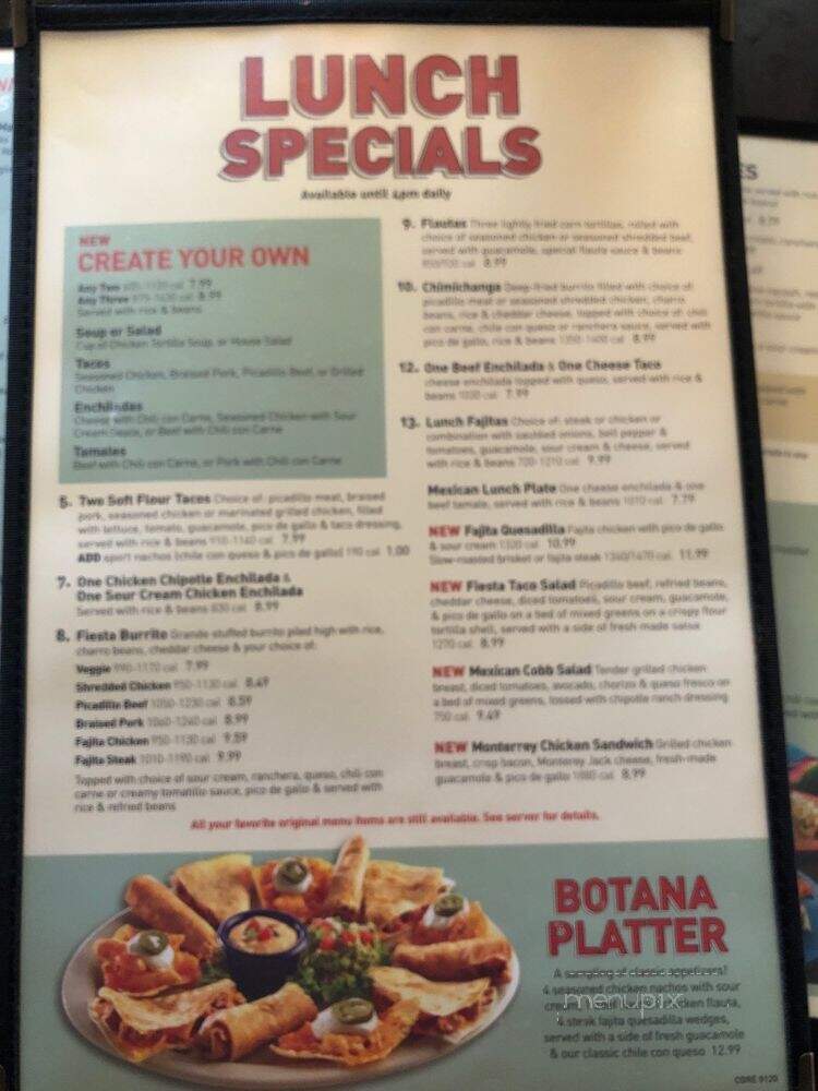 El Fenix Famous Mexican - Irving, TX menu_pic