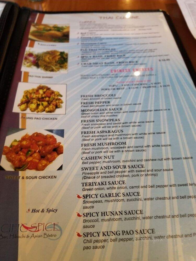 Pacific Spice - Acworth, GA menu_pic