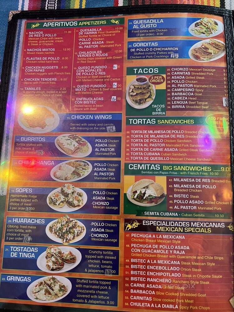 El Oaxaqueno - Long Branch, NJ menu_pic