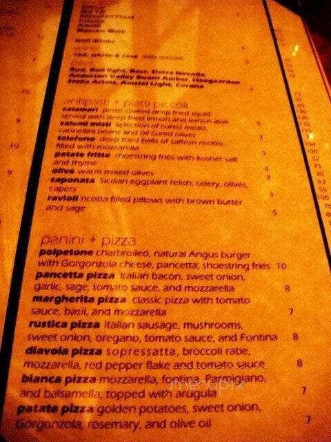 Hedley Club Lounge - San Jose, CA menu_pic