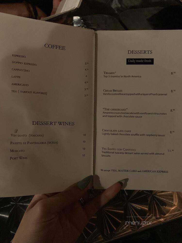 Giano - New York, NY menu_pic