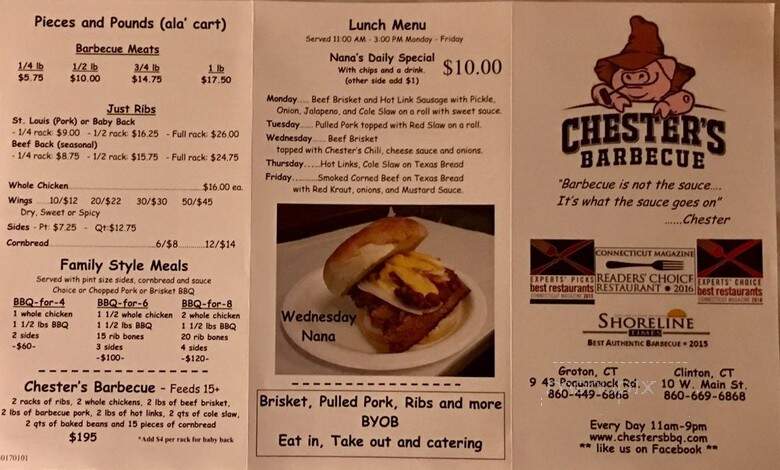 Chester's Barbecue - Groton, CT