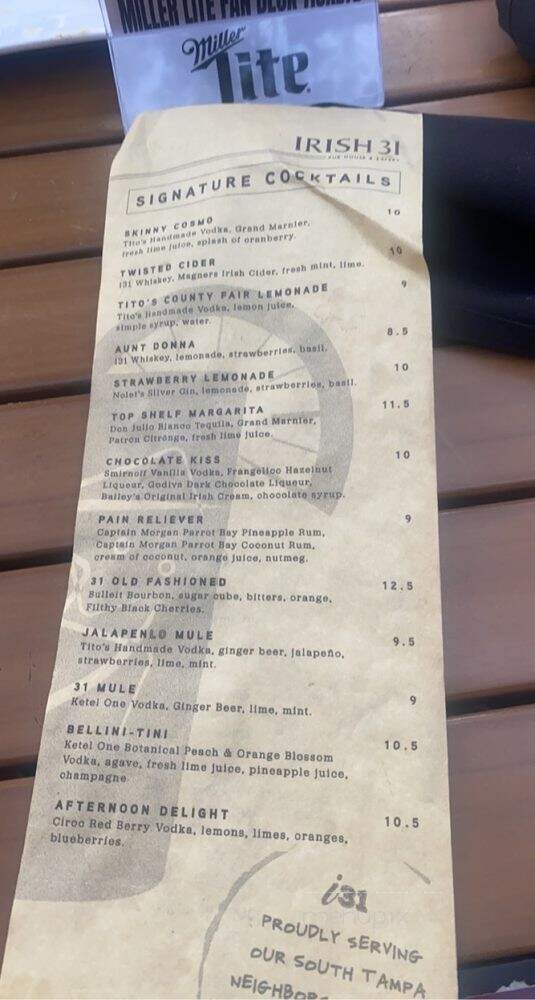 Irish 31 Pub - Tampa, FL
