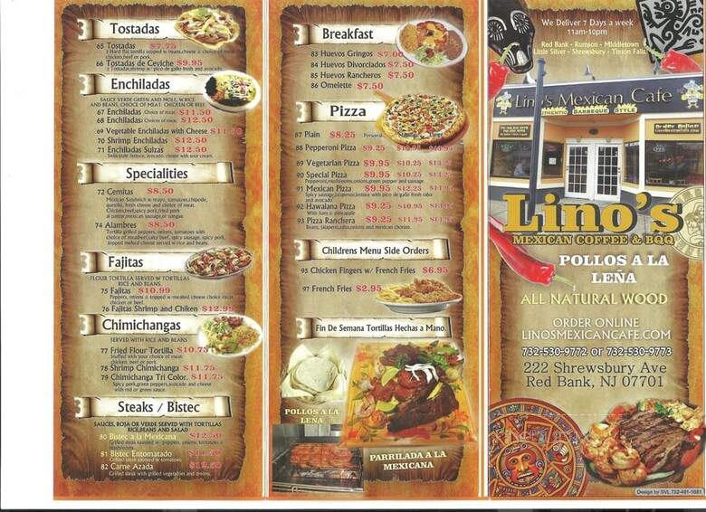 Lino's Mexican Restaurant - Red Bank, NJ menu_pic