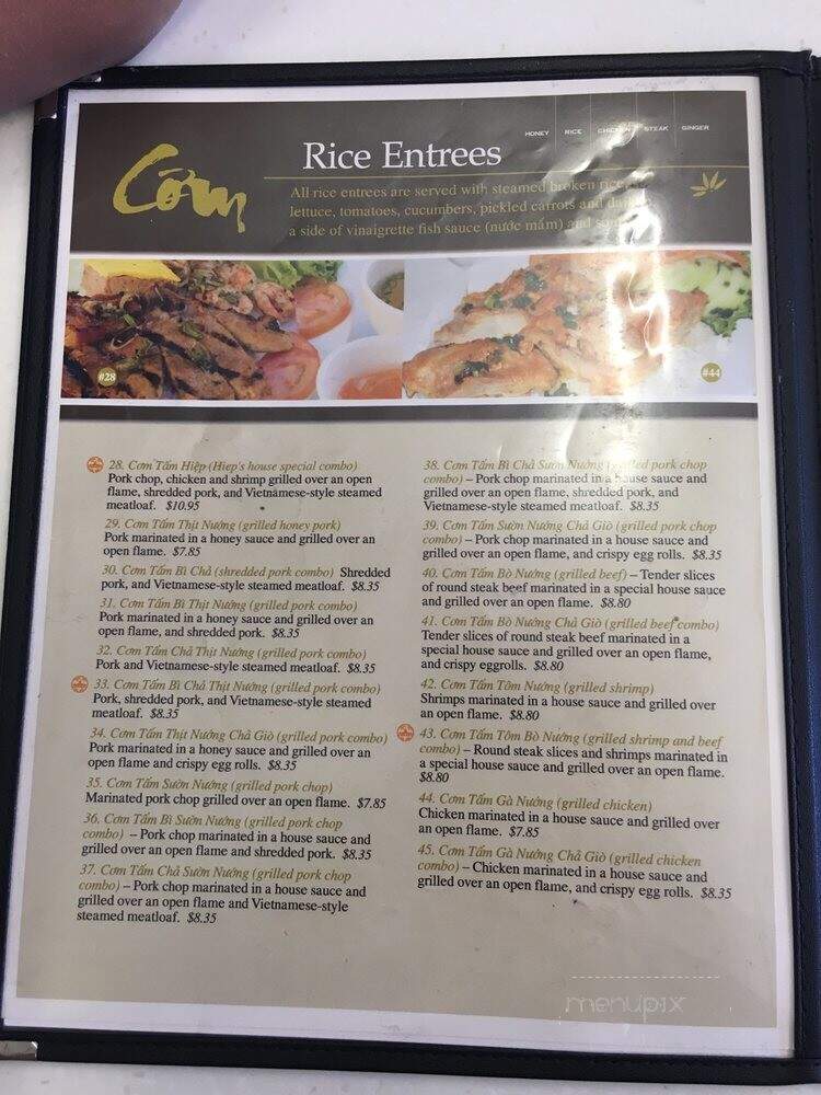 Pho Hoa Hiep - San Diego, CA menu_pic