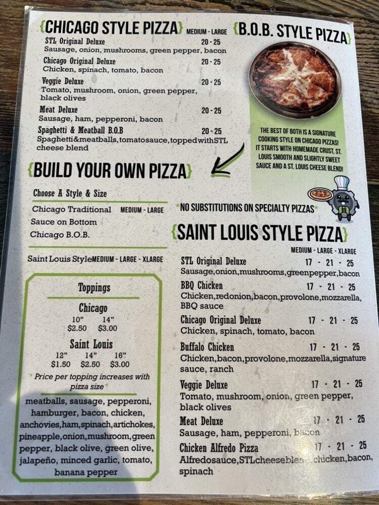 Louie's Pizza Co. - Saint Louis, MO menu_pic