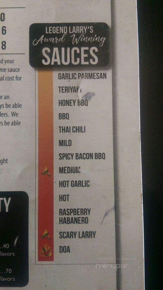 Bougey's - Brookfield, WI menu_pic
