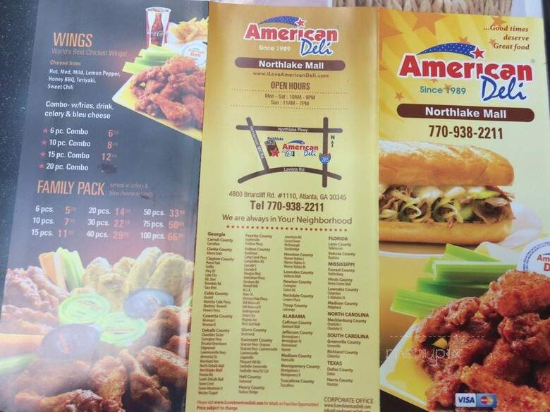 American Deli - Atlanta, GA menu_pic