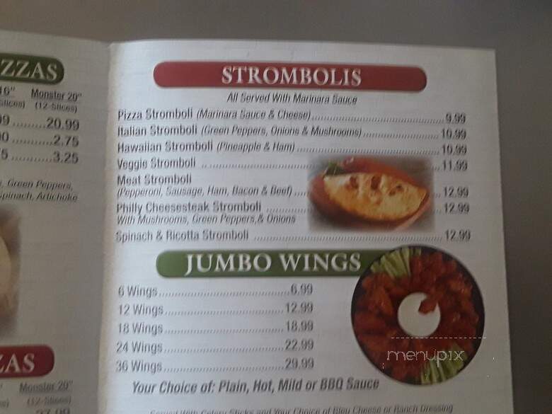 Pizzeria Santa Lucia - Jessup, MD menu_pic