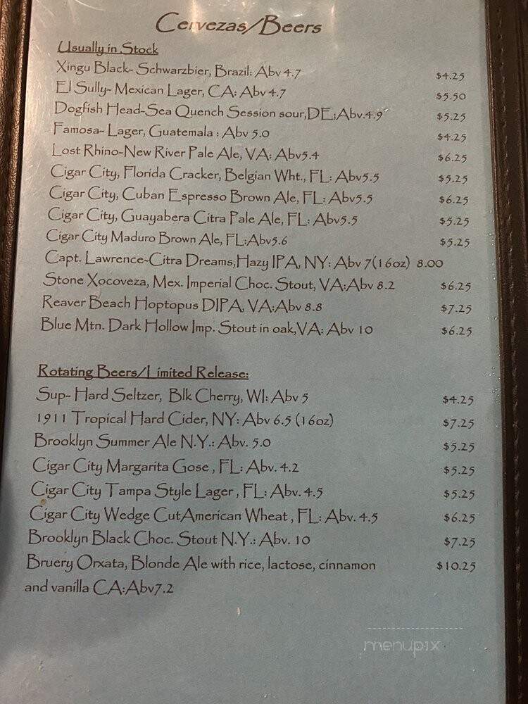 Mojito Cafe - Virginia Beach, VA menu_pic