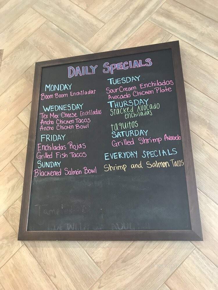 Chiloso Mexican Bistro - Wylie, TX menu_pic