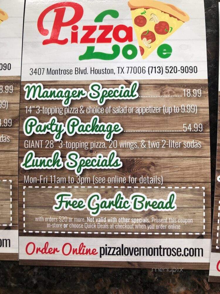 Pizza Love - Houston, TX