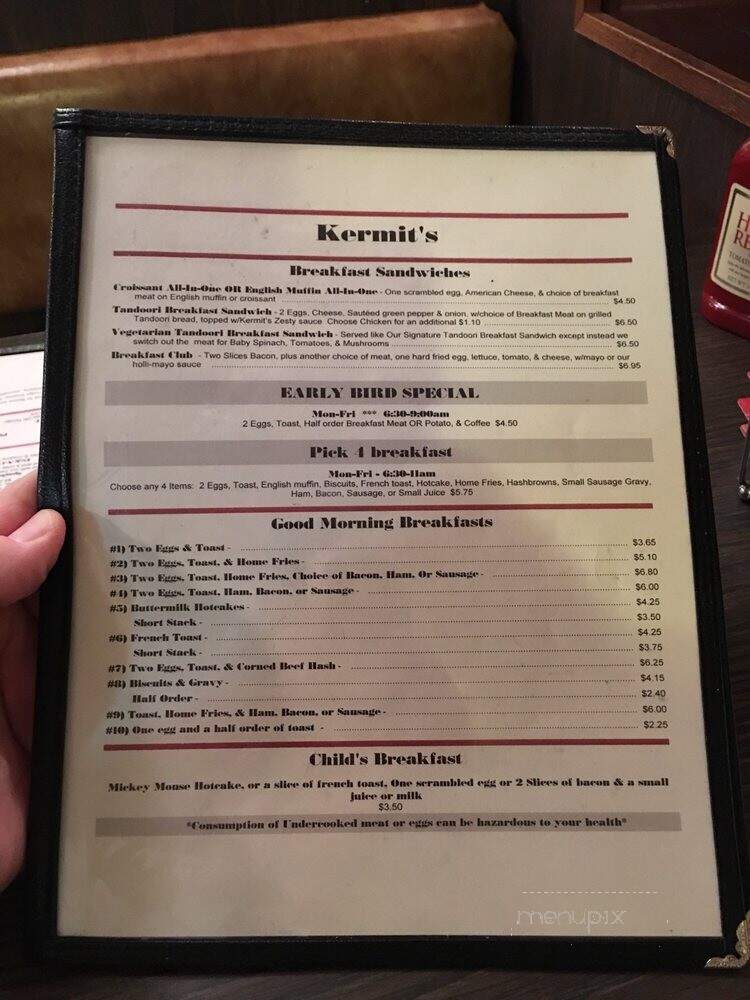 Kermit's - Bowling Green, OH menu_pic