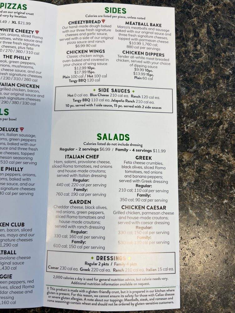 Marco's Pizza - Hampton, VA menu_pic