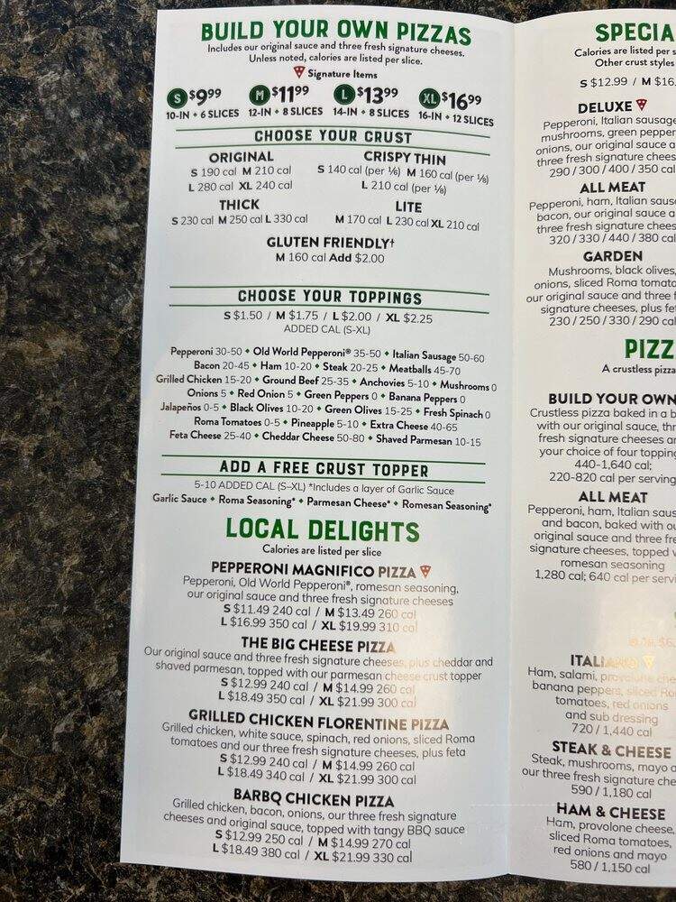 Marco's Pizza - Hampton, VA menu_pic